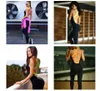 Esporte Roupa Backless Sport Seat Workout Tracksuit para Mulheres Running Tight Dance Sportswear Gym Yoga Mulheres Set Q190521