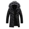 Fashion-Men's Down & Parkas Thick Men Winter Long Coat 2021 Outdoor Warm Windbreaker Jackets Male Casual Hooded Fur Collar Outwear Coats
