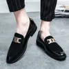 Casual Schuhe neue Männer Fashion S Leder Herren Kleidungslaibers Moccasins Hochzeit Italiener Trend F Dre Loaer Moccain