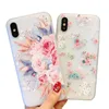 Étuis à fleurs 3D pour Samsung Galaxy A10 A20 A20E A30 S A40 A50 A60 A70 étui en silicone souple pour Samsung S10E S10 Plus Coque de couverture