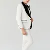 Kraliyet Mavi Çocuğun Çocuklar Örgün Giyim Çocuk Düğün Yüzük için Suits Suits Taşıyıcı Durum Çocuk Giyim Kıyafetler Blazers (Ceket + Yelek + Pantolon + Yay) Dobby Pembe Siyah