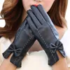 Feitong – gants sans doigts en cuir pour femme, garde au chaud, à la mode, mitaines élégantes, #25, hiver