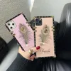 Feather Rhinestone Odporne na wstrząsy Szafy telefonu komórkowego dla iPhone 13 13Pro Max12 11 Pro Max XR XS 8 7 plus pokrywa telefonu komórkowego