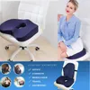 Cushion/Decorative Pillow Non-Slip Memory Foam Seat Cushion Orthopedic For Office Chair Car Wheelchair Back Support SciaticTailbone Pain Rel