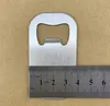 Sublimatie Blanco Bierfles Opener Corkscrew DIY Metal Silver Dog Tag Creative Gift Home Kitchen Tool SN2809