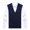 Mode Merk Trui Heren Cardigan Jacquard Slim Fit Jumpers Knitwear Vest Herfst Koreaanse stijl Casual Mens Kleding 210909