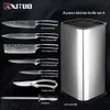 Xituo Kitchen Knives Set Japanska Rostfritt Stål Laser Damaskus Mönster Kock Santoku Cleaver Utility Gyuto Boning Kniv Tools