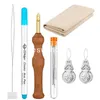 Magic Needle embroidery Pen Stitching Punch Needles Tool Sets DIY Craft Sewing Kit Tools For Embroideries Patterns