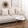 Cushion/Decorative Pillow Beige Geometric Embrpidery Cover Tassels Decoration Cushion 45x45cm/30x50cm Home Sofa Pilow Case Sham
