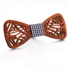 Bow Ties Cute Kids Boys Wood Tie Children Butterfly Type Floral Girl Wooden Hollow Casual TiesBow