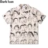 Chemise hawaïenne imprimée complète Hommes Vintage Street Fashion Chemises pour hommes Summer Male Top 210603