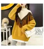 H.SA Arrivals Women Winter Pullover and Casual Pearl Beading Patchwork Soft Warm Knit Jumpers Gauze Sweaters 210417