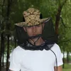 屋外の帽子抗モスキートネットフィッシングキャップ蚊の旅行キャンプピーク調整可能な折りたたみ