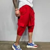 Herren Shorts Sommer Streetwear Casual Cargo Man Jogginghose Fitness Männer Baumwolle Punk Jogger Kurze Hosen 210713