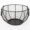 Draad Egg Basket Metalen opslag met handgrepen Kip S Houder Organizer Fruit Voedsel voor Keuken Boerderij 210609