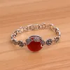 Feelgood Vintage Style turc Bracelets vert rouge noir rond résine et strass Bracelet pour femme cadeau de fête de mariage