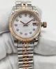 26mm高品質のファッション女性の時計女性自動機械時計女性ステンレス鋼の折りたたみバックルレディーススポーツ防水ビジネス腕時計