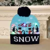 LED drôle chapeau de Noël nouveauté lumière-up coloré style stylique bonnet tricoté noël fête jjf10911