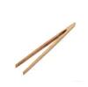 Teas Tools Bamboo Teaware Tea Clips Wood Toast Tong Wooden Toaster Bagel Bacon Squeezer Sugar Ice Teas Tongs 18CM ZC256