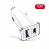 Charge rapide rapide 25W 12W double ports PD USB-C chargeur de voiture adaptateurs d'alimentation automatiques pour Samsung HTC LG téléphone Android GPS PC avec boîte de vente au détail