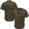 Jersey di baseball verde personalizzato 109