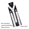 Vuxen justerbar Suspender Soild Color Women Clip-On Elastic Suspender Fashion Men Barnbälten Baby Straps Sea Shipping DAF191