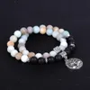 Frosted Life Tree Bracelet Orchid Pine Indian Agate Bracelet Droppable Essential Oil Aromatherapy Jewelry