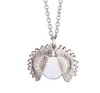 Pendants Sublimation Sunflower Necklace Thermal Transfer Printing Neclaces Gold and Silver Blank Metal Zinc Alloy Ornaments WHT0228