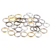 200pcs/lot 6 8 10 12 mm Gold Open Jump Rings Double Loops Split Rings Connectors For Jewelry Findings Making DIY Supplies 789 T2