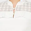 French Romantic Hollow Out Lace Stand Collar Knitted Pullover Women Solid Mesh Sweater Spring And Summer GX1143 210421