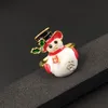 Рождественские подарки аксессуары оптом ювелирные изделия тенденция синий zhihai рождественские украшения мультфильм животное кольцо подарок рождественское кольцо