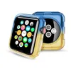Gradiënt 2in1 Kleur Clear TPU Cases voor Iwatch 42 / 44mm 38 / 40mm Hoge kwaliteit Smart Horloge Transparante Case Cover