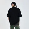 IEFB Summer Oversized T-shirt för män Fashion Round Letter Printing Men's Loose Short Sleeve Tee Toppar för Man 9Y5769 210524