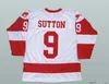 Derek Sutton Hamilton Mustangs Hockey Jersey Youngblood film Patrick Swayze truien Custom Elk naamnummer,
