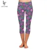 LetFind Mandalas Print High Waist Leggings Elasticitet Kvinnor Digitala tryckta Leggins Tryck upp Strength Pants 211204