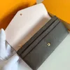 Portafoglio lungo donna di ALTA QUALITÀ portafogli busta fiore marrone portafogli classico portamonete in pelle borsa firmata con scatola
