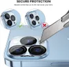 3D Temperierte Glaskamera -Bildschirmschutz für iPhone 14 13 Pro Max 12 Mini 11 Smart Handy Premium -Kameras Filme Filmlinse mit Einzelhandelspaketbox