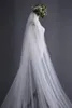 حجاب الزفاف مذهل طبقة واحدة تول الدانتيل الزفاف الطويل مع مشط كيو