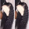 13x4 Deep Wave 360 ​​Lace Frontal Brazilian Curly Curly Full Lace Hush Hair Hair for Women Bob HD Front 130 ٪ كثافة