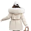 Женские пуховые парки 2021, модная зимняя куртка, плотное теплое короткое женское пальто, элегантные 8 цветов, хлопковые куртки с капюшоном, женская верхняя одежда