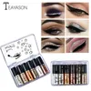 Blush 6 PCS Colors Metallic Glitter Glow Eyeshadow Comestics Lip Gloss Lasting Liquid Eye Shadow Box Of Diamond5955145