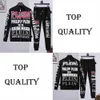 pp Wholesale Top quality SS22 pp Phillip Plain Tracksuits Hooded Hoodies sweater with the same style for men and women