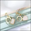 Stud Earrings Jewelry S1313 Fashion S925 Sier Post Natural Shell Geometry Circle Sets Diamond Drop Delivery 2021 Cimqp