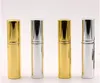 Brilliant Gold Silver 5 ml Refipillable Portable Mini Bottle Aluminium Aluminium Spray Atomizer Emple Spray Atomizer Container BWE96295037009