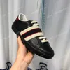 Ins Mens Womens Rahat Ayakkabılar Sneakers Ördek Kırmızı Yeşil Şerit Baskılı Deri Parti Elbise Yürüyüş Ayakkabı Chaussures