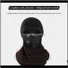 Maski rowerowe Zima Wiatroodporna Ciepła Czapki Mężczyźni Kobiety Maska Polar Thermal Balaclava Face Faules Rower Narty Motorcycle Neck Warmer Helmet H K6WO1