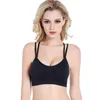 Gym Kläder Kvinnor Solid Slitage Baksida Sommar Unga Damer Vaded Push Up Fitness Yoga Mat Sport Bra Stretch Vest