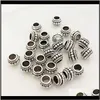 Metals Jewelry Drop Delivery 2021 Loose Beads Charm Big Hole Metal Bead For Pandora European Bracelet And Necklace Necklaces Fashion Diy Whol