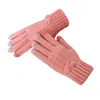 Fünf Finger Handschuhe 2021 Winter Frauen Touchscreen Baumwolle Warme Casual Damen Extra-warme Cartoon Druck Weibliche Outdoor Kleidung