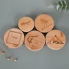 Newecty Cam Kupası Kavanoz Bambu Kapaklı Mum Balmumu Krem Buzlu Temizle Mat Siyah 150g Özel Etiket Sticker Mum Gemiler Tutucu RRE115